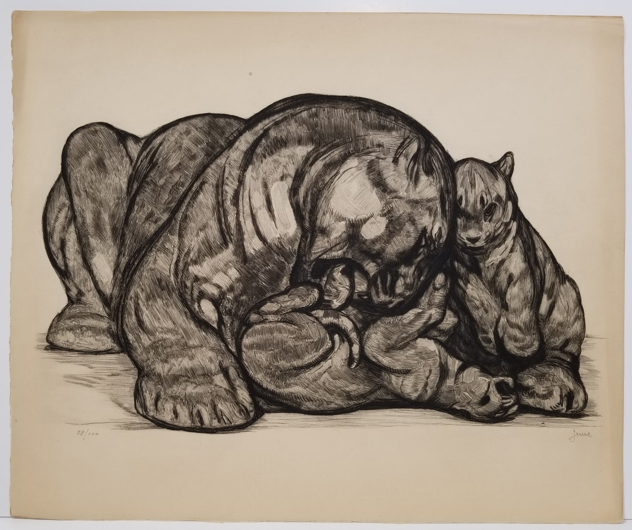 Jeux de lionne. 1930.