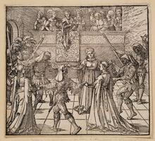 Charger l'image dans la galerie, La Danse aux flambeaux d'Augsbourg, ou la Mascarade. Vers 1516.