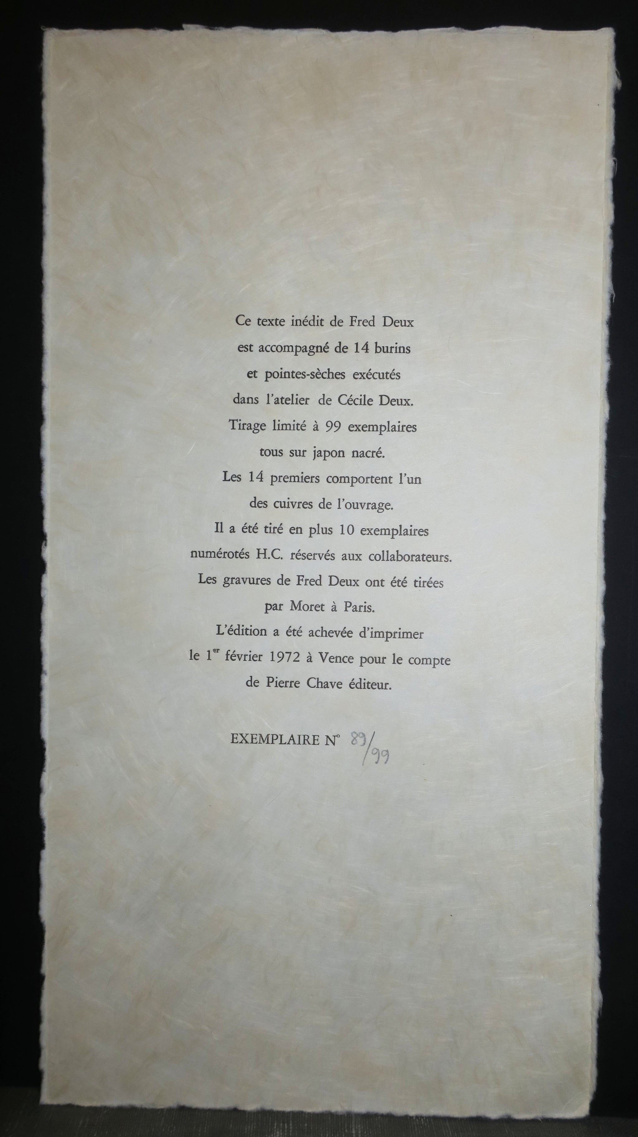 Copeaux, 1972.