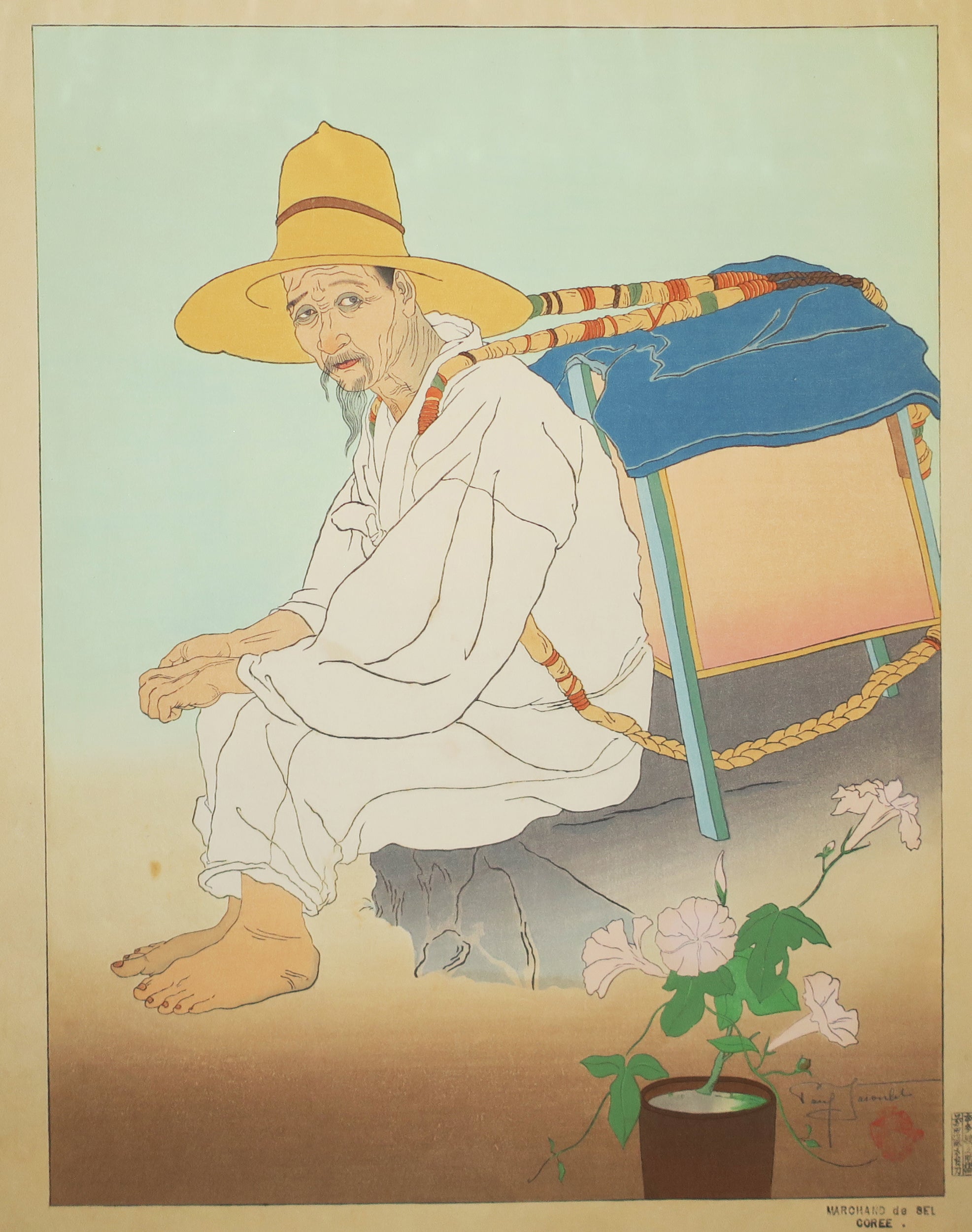 Marchand de sel (Corée).  1936.