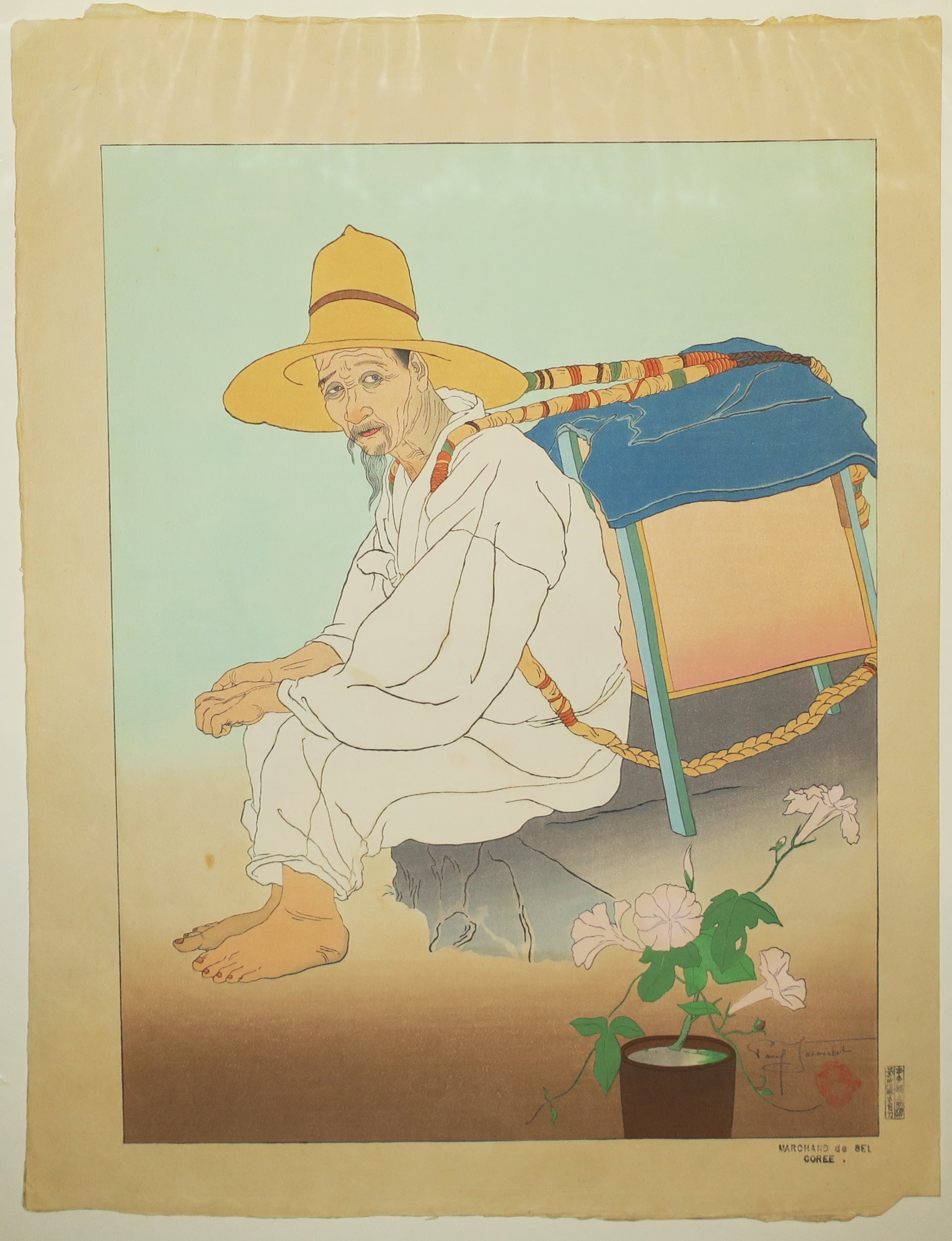 Marchand de sel (Corée).  1936.