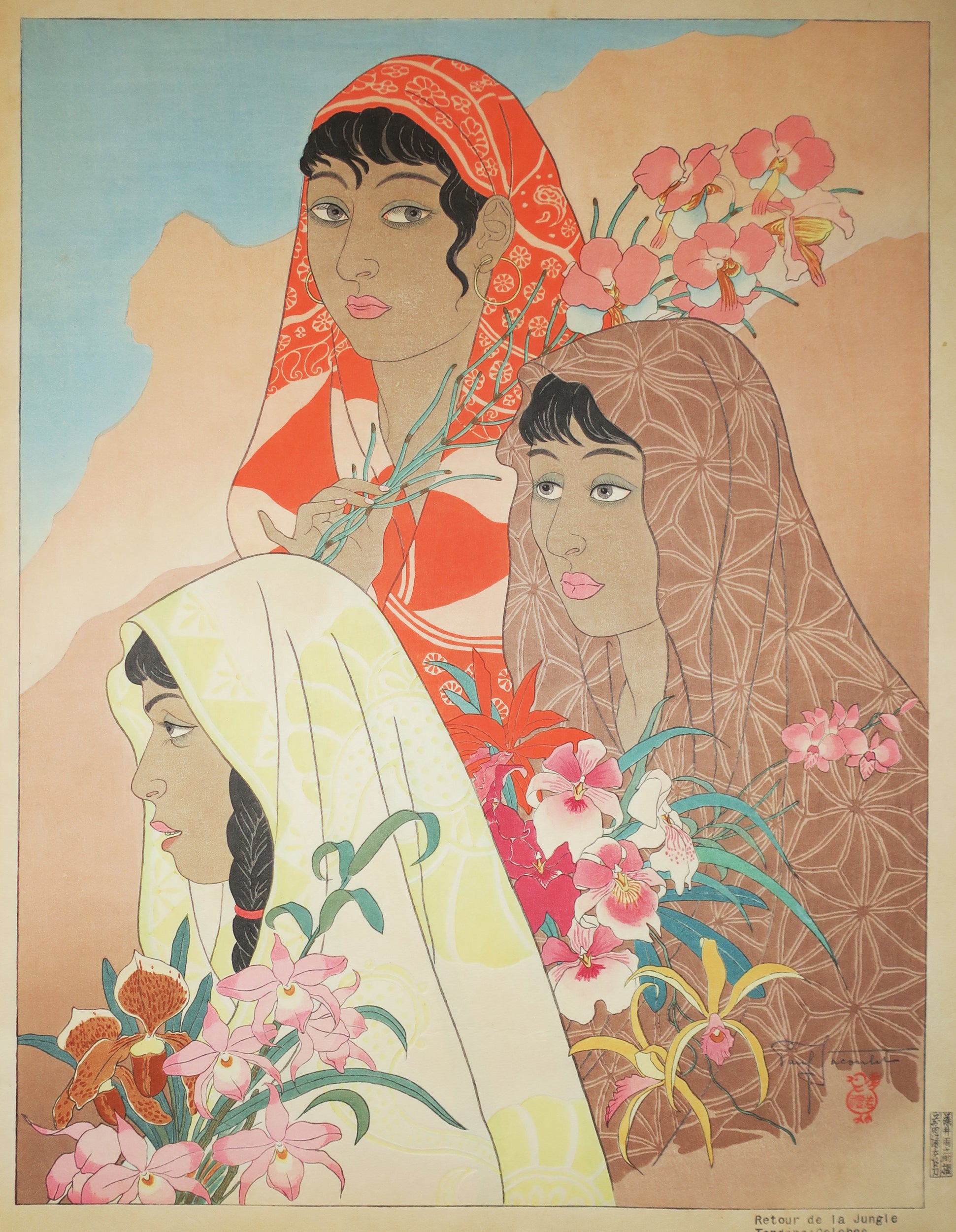 Retour de la Jungle Tondano (Célèbes).  1948.