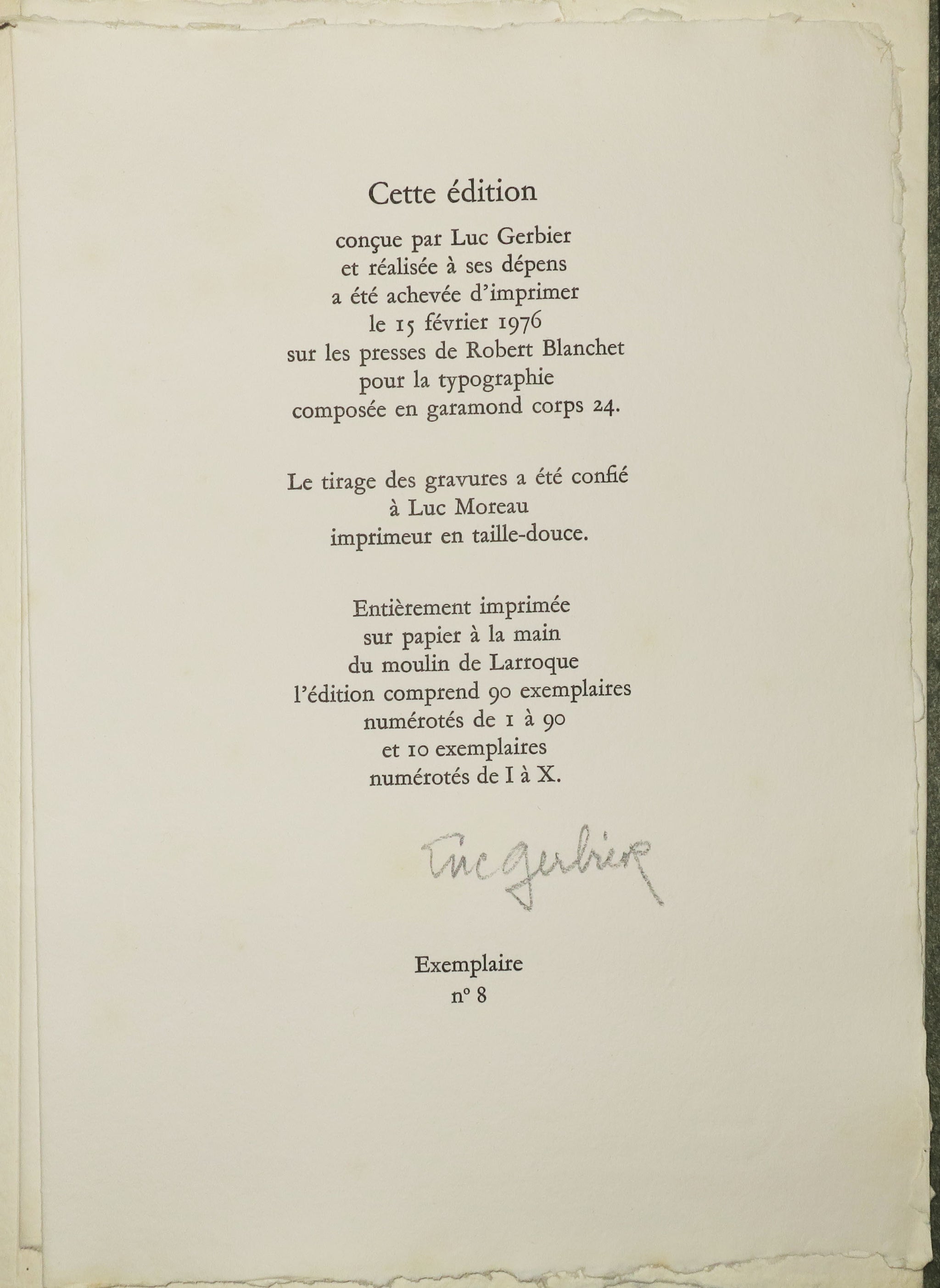 L’Adieu. 1976.