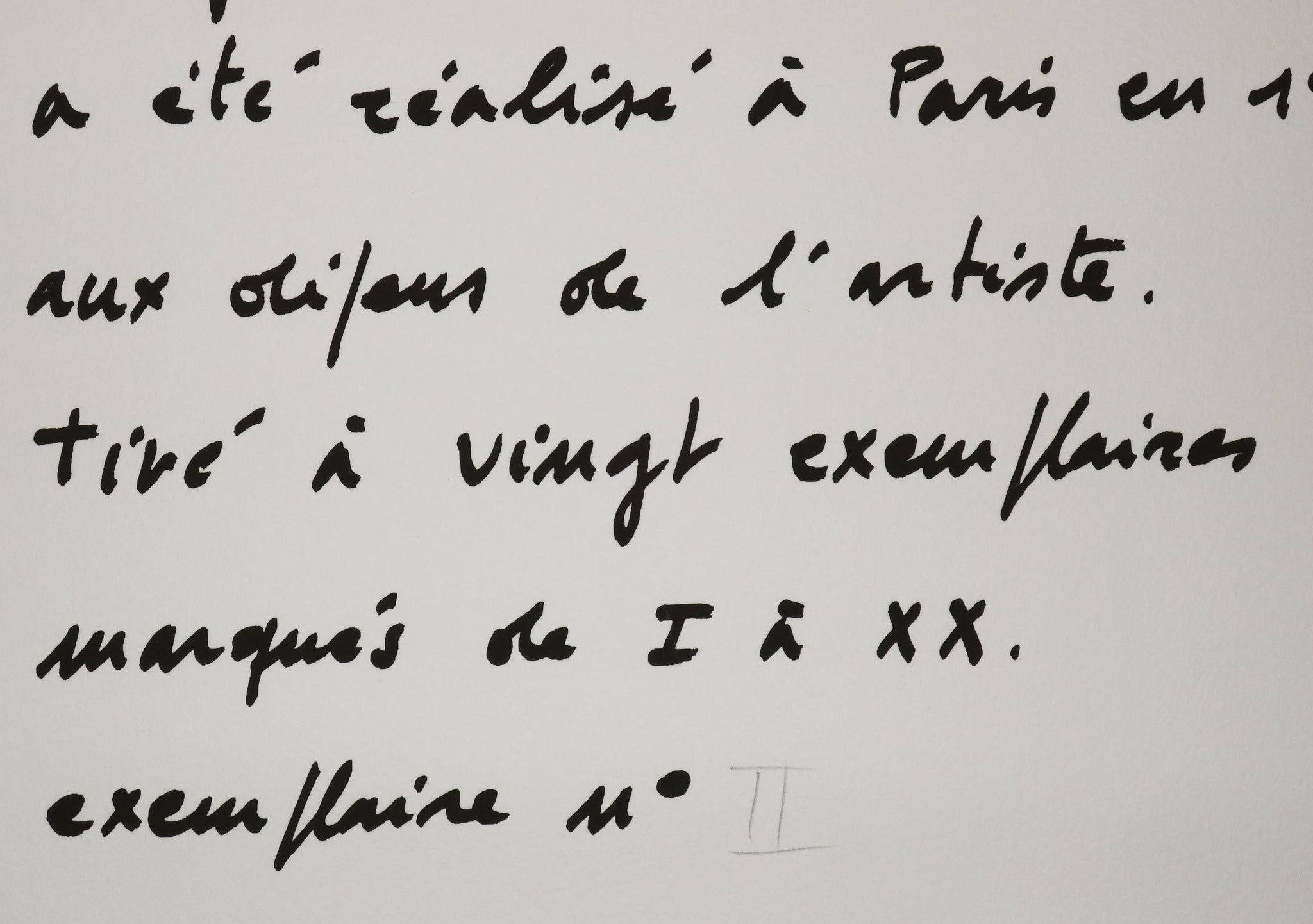 Espace d’ombre, 1973.