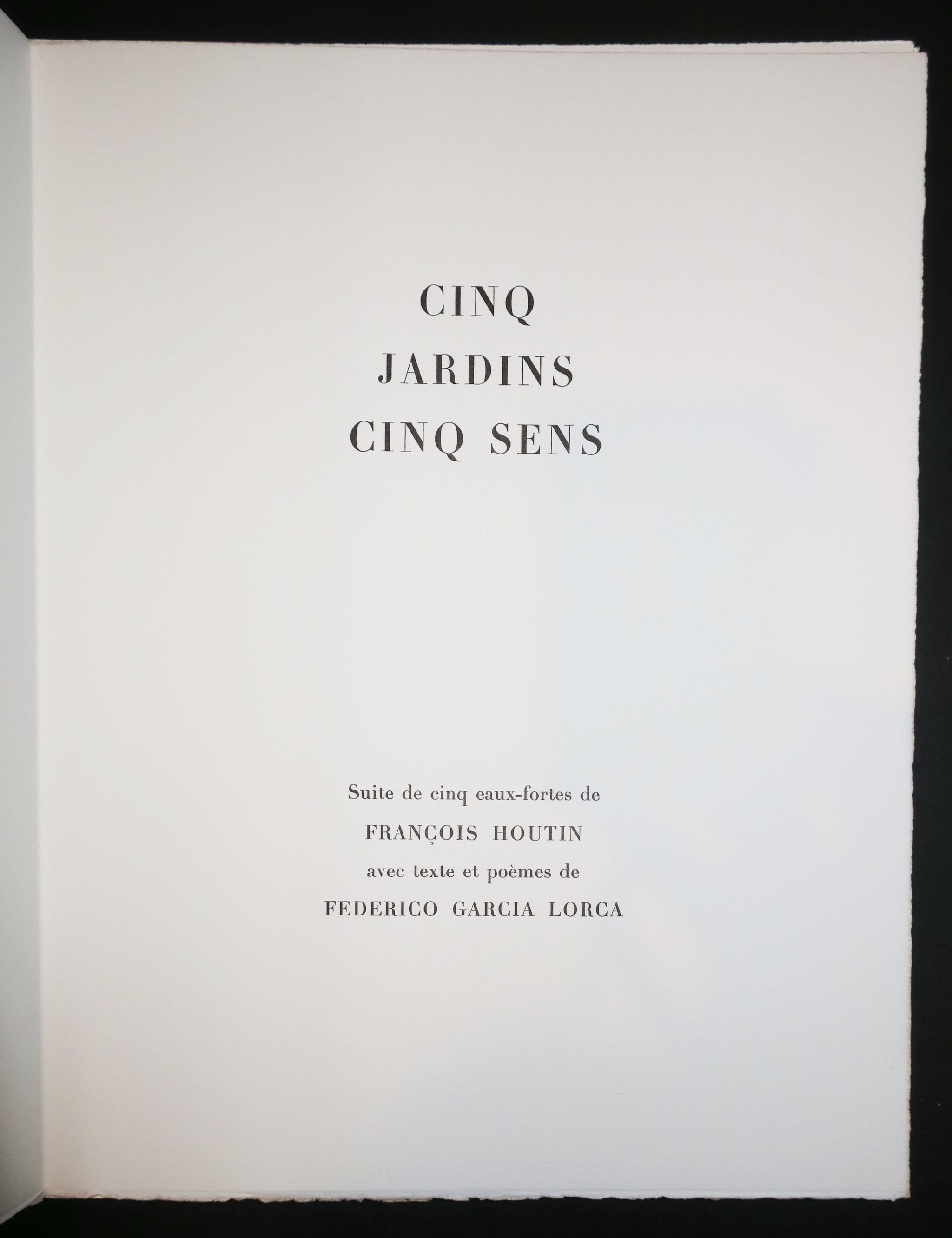 Cinq Jardins – Cing Sens. 1982.
