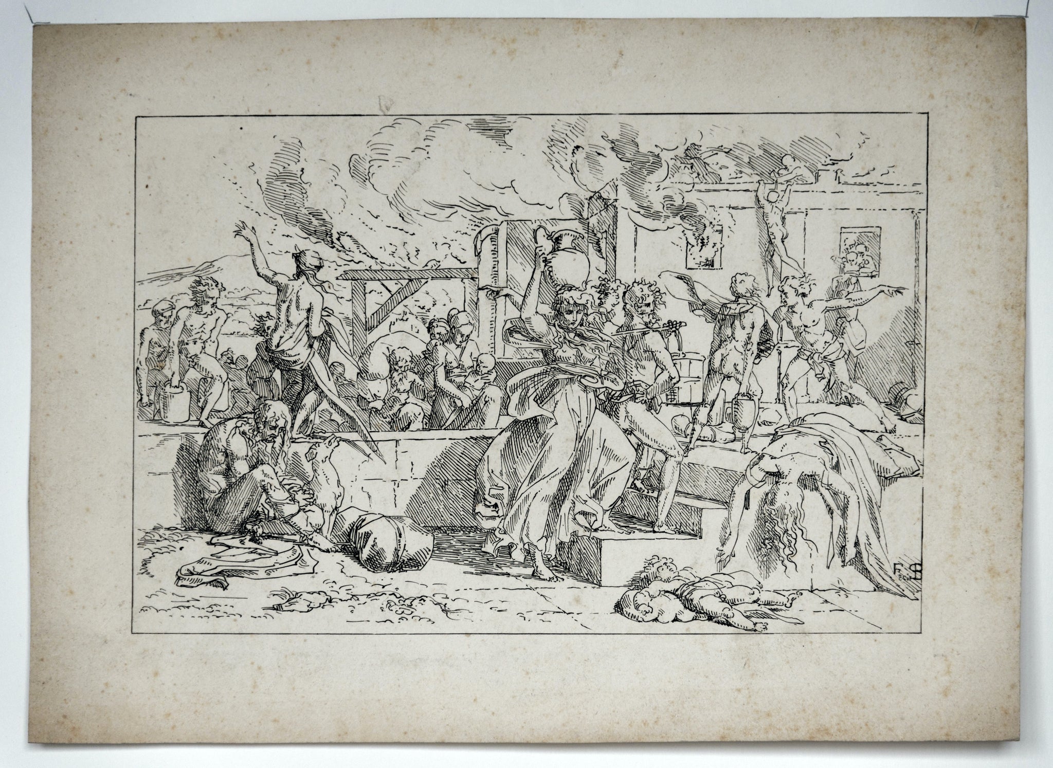 L’incendie de Troie.