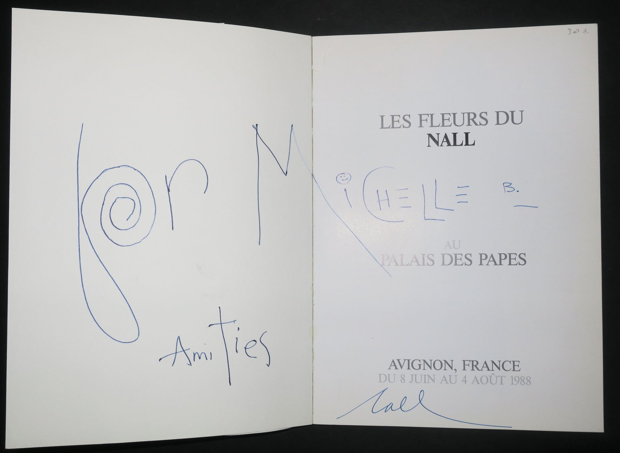 Les fleurs du Nall, au Palais des Papes, Avignon, du 8 juin au 4 août 1988.