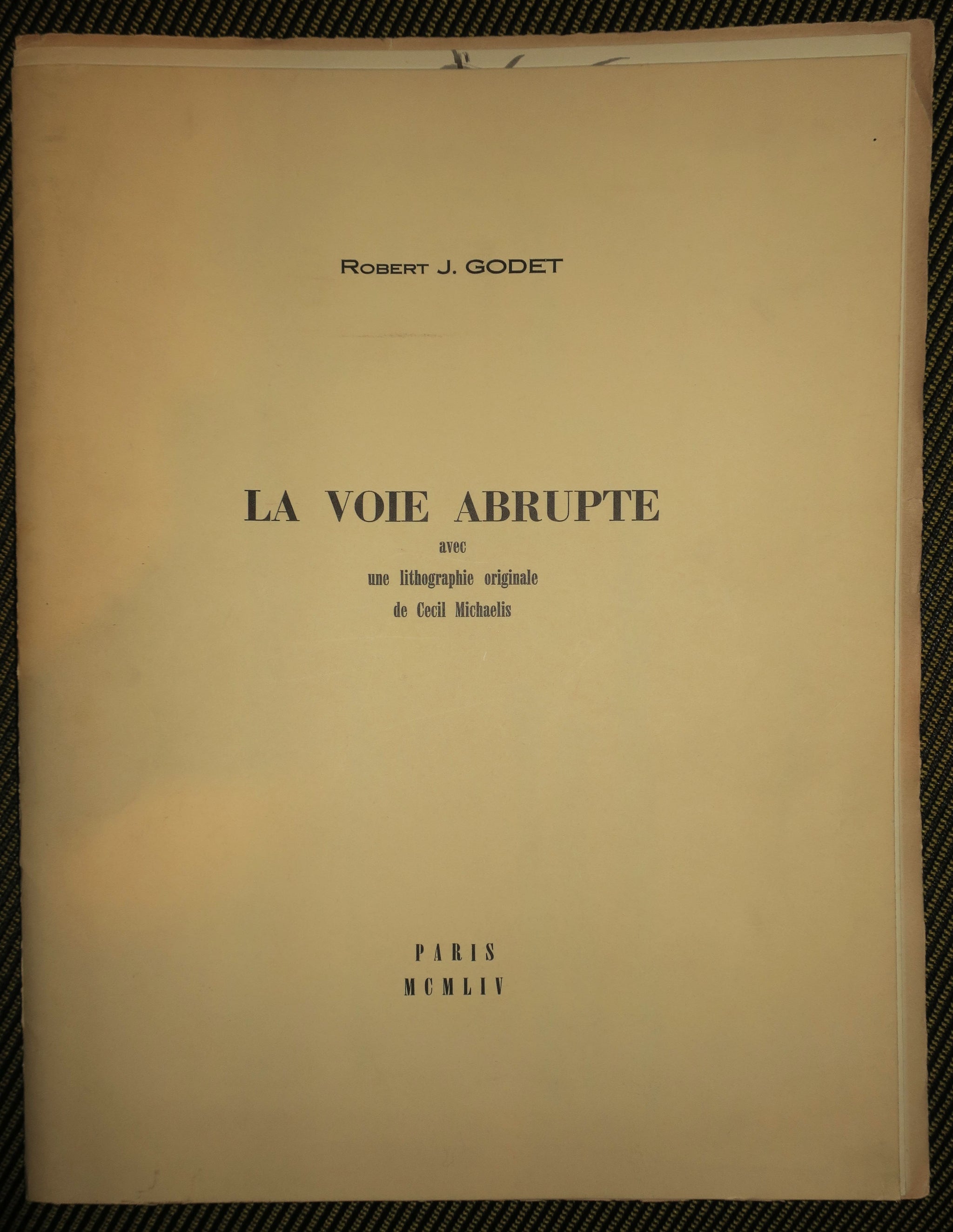 La voie abrupte, 1954.