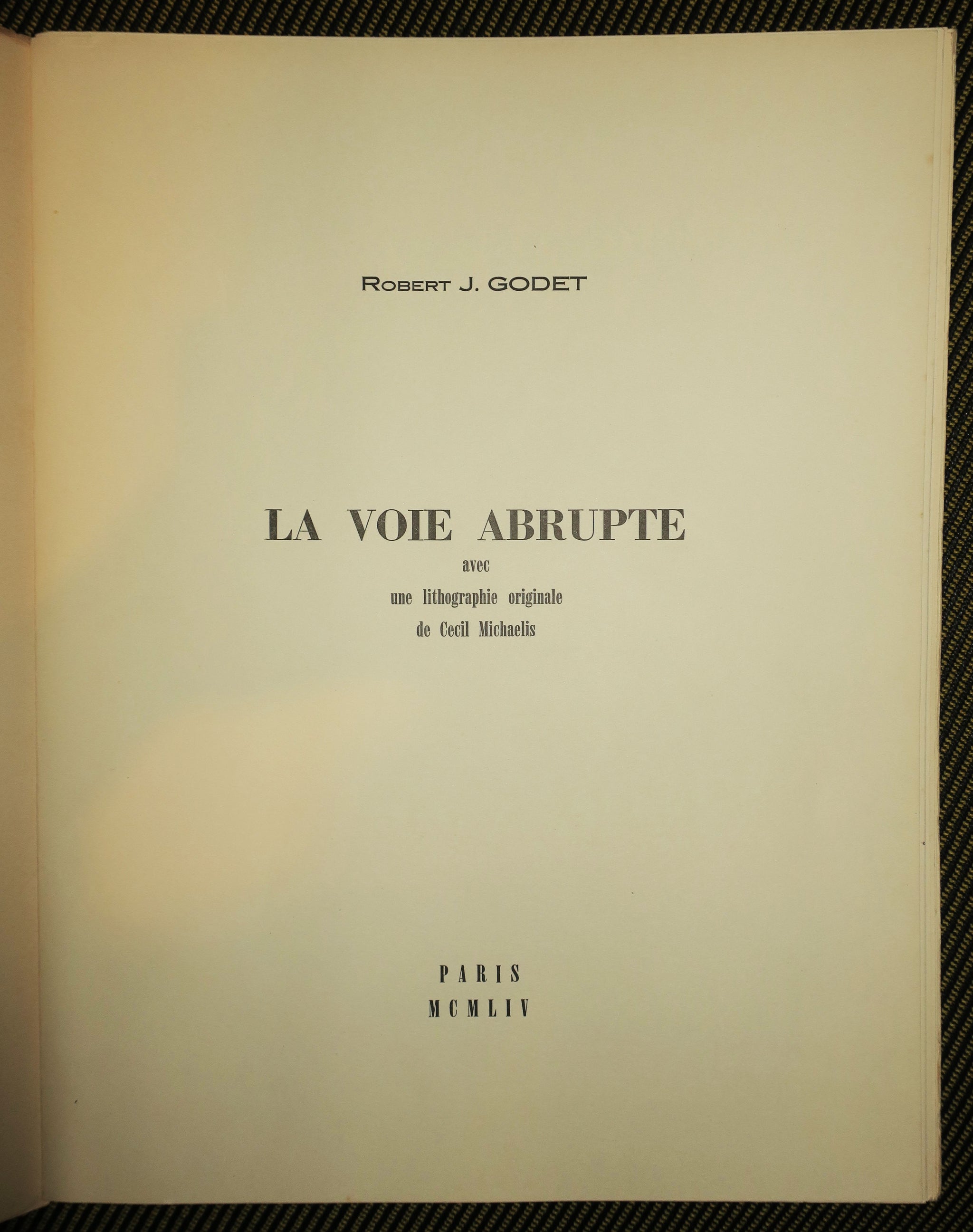 La voie abrupte, 1954.