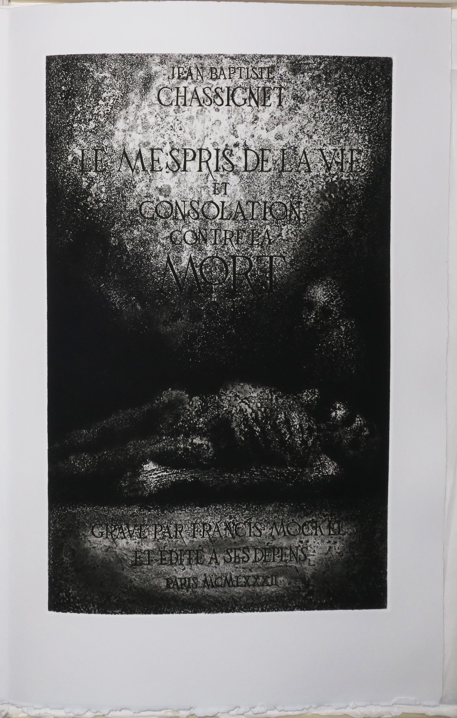 Le Mespris de la Vie et Consolation contre la Mort.