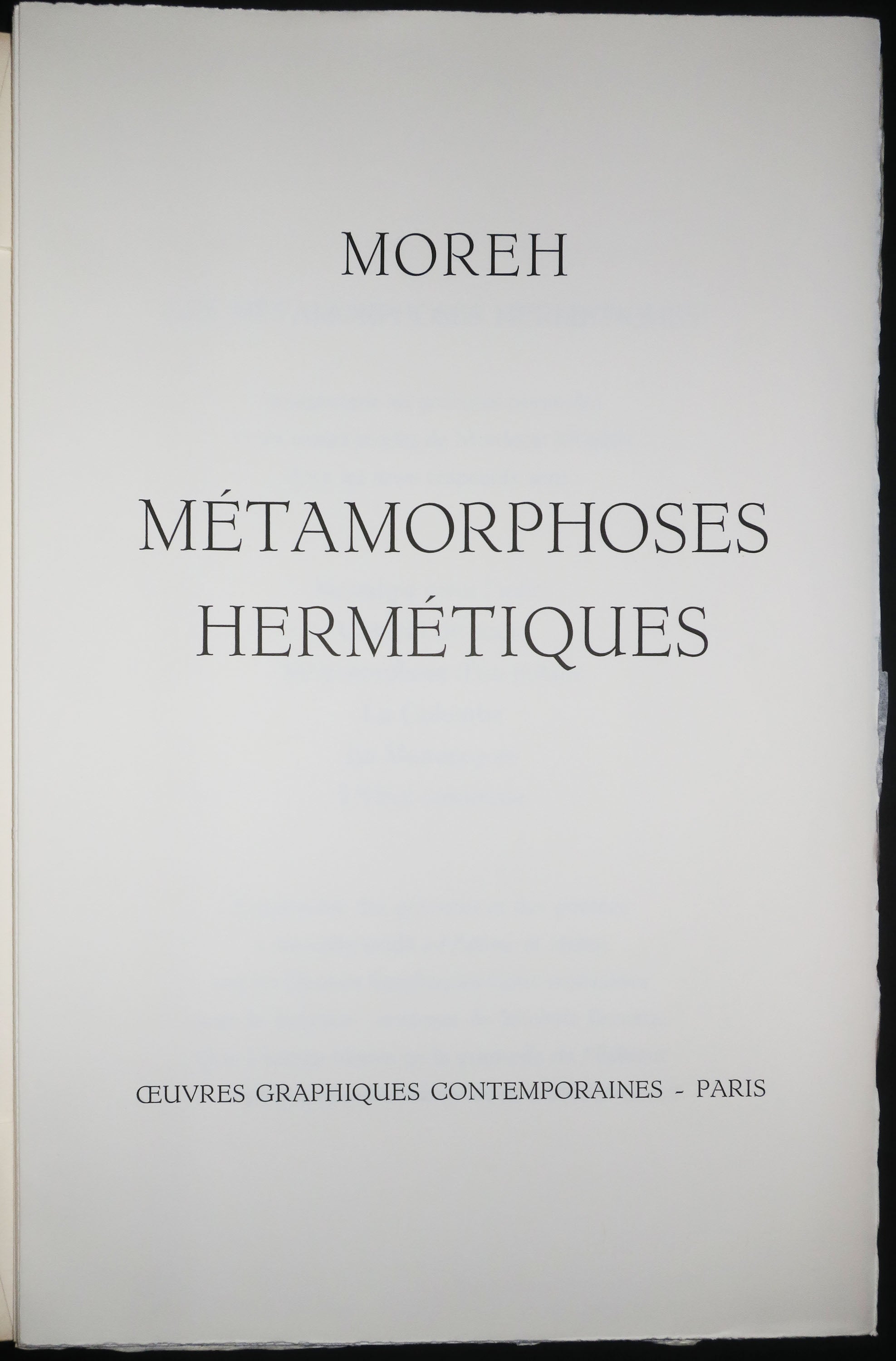 Les Métamorphoses Hermétiques. Paris, 1976.