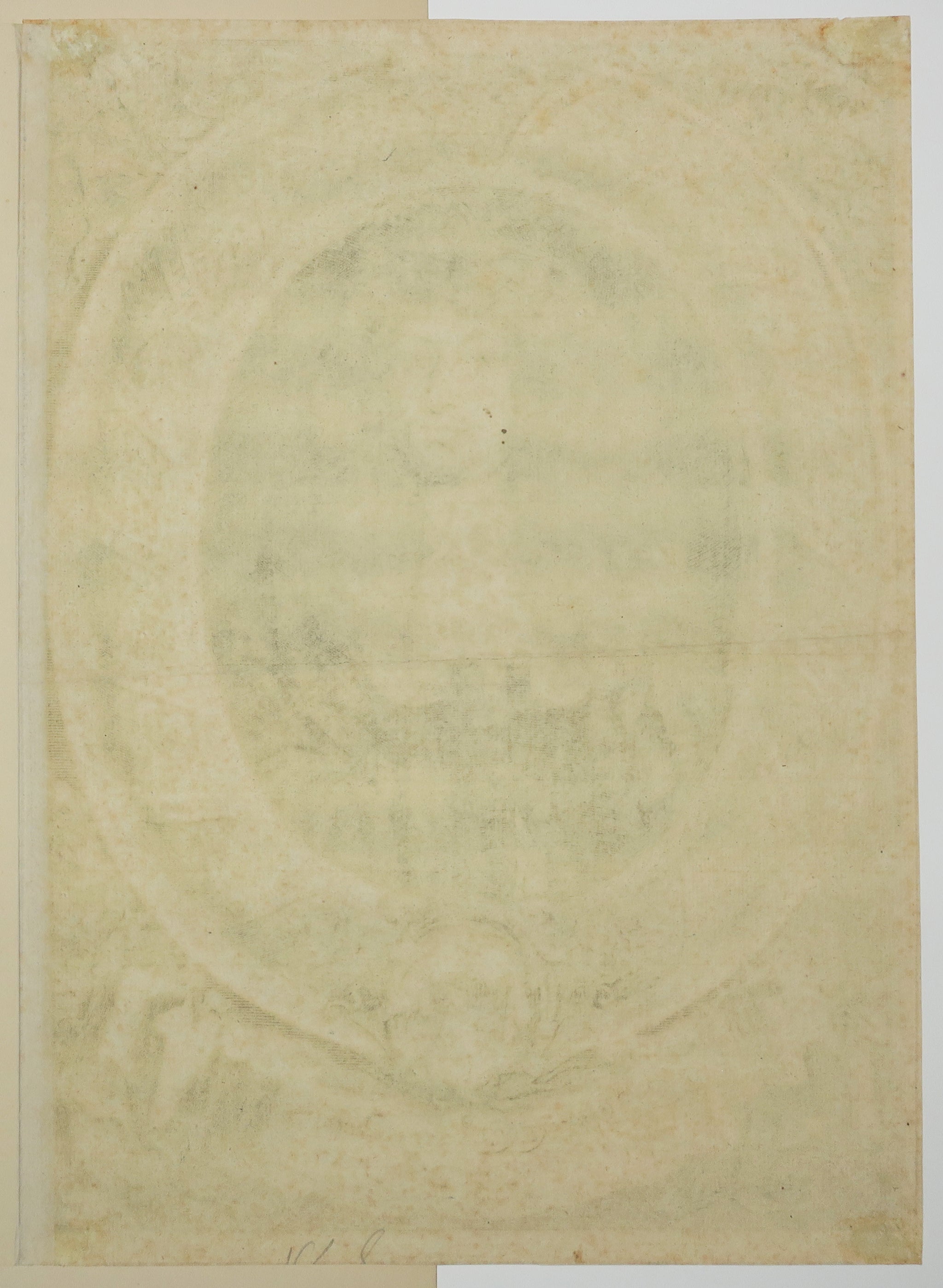 Portrait de Christopher Carl Woelcker, dans un ovale en feuille de chêne. c.1680.