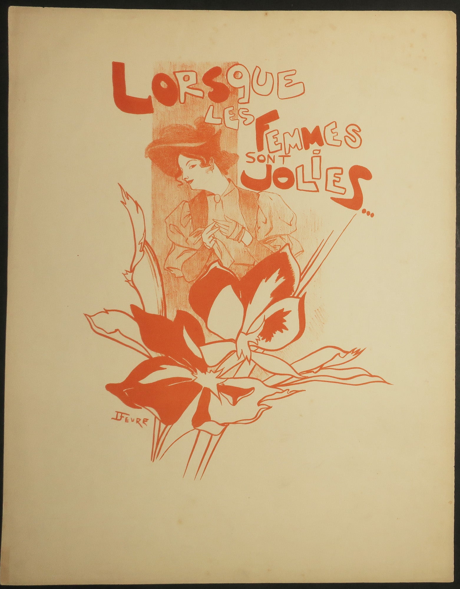 Lorsque les femmes sont jolies.