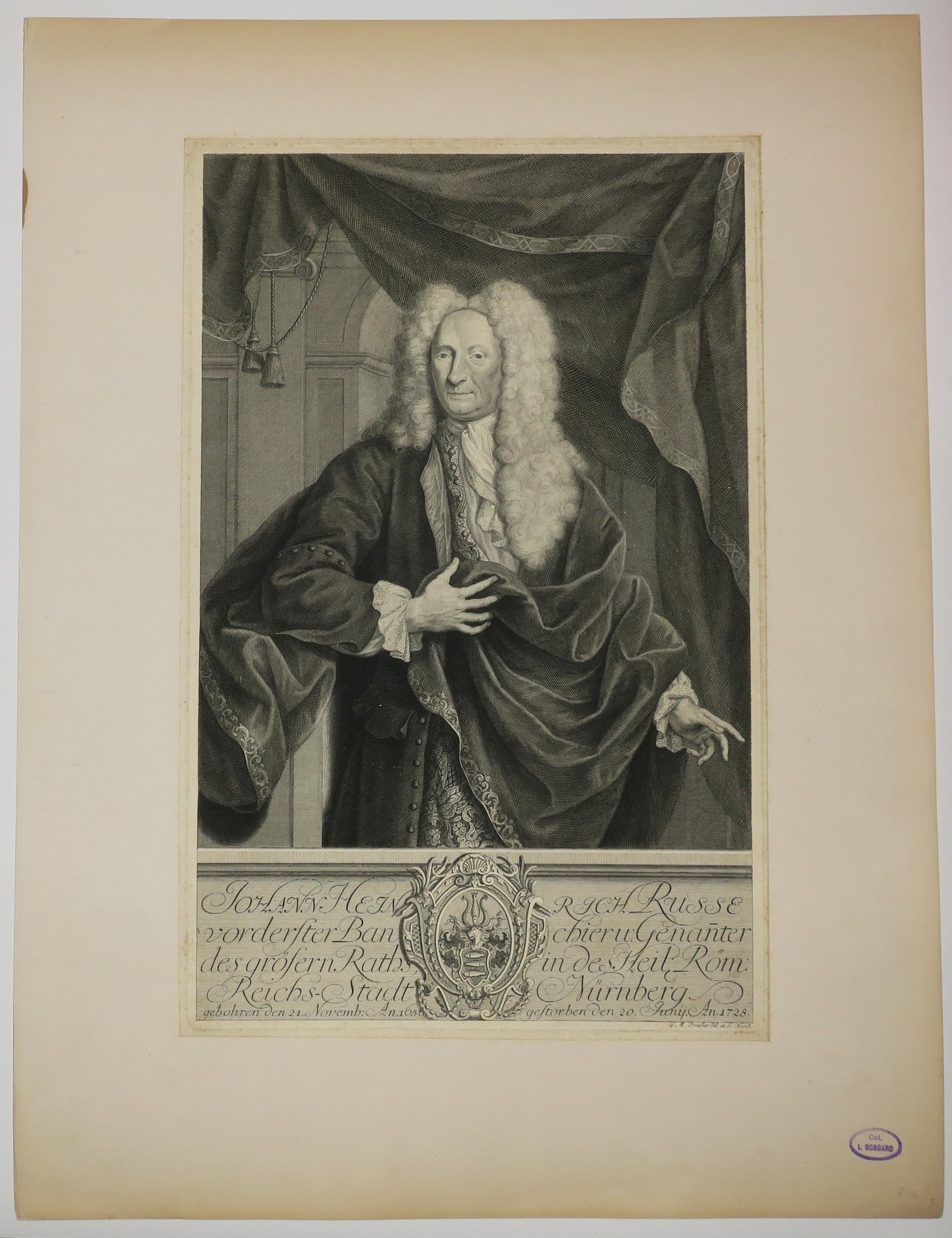 Portrait de Johann Heinrich Russe, Banquier.