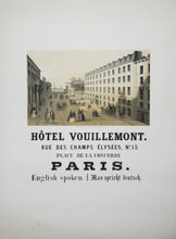 Charger l'image dans la galerie, Hôtel Vouillemont. Rue des Champs Elysées, n°13 - Place de la Concorde, Paris.  Avant 1865.