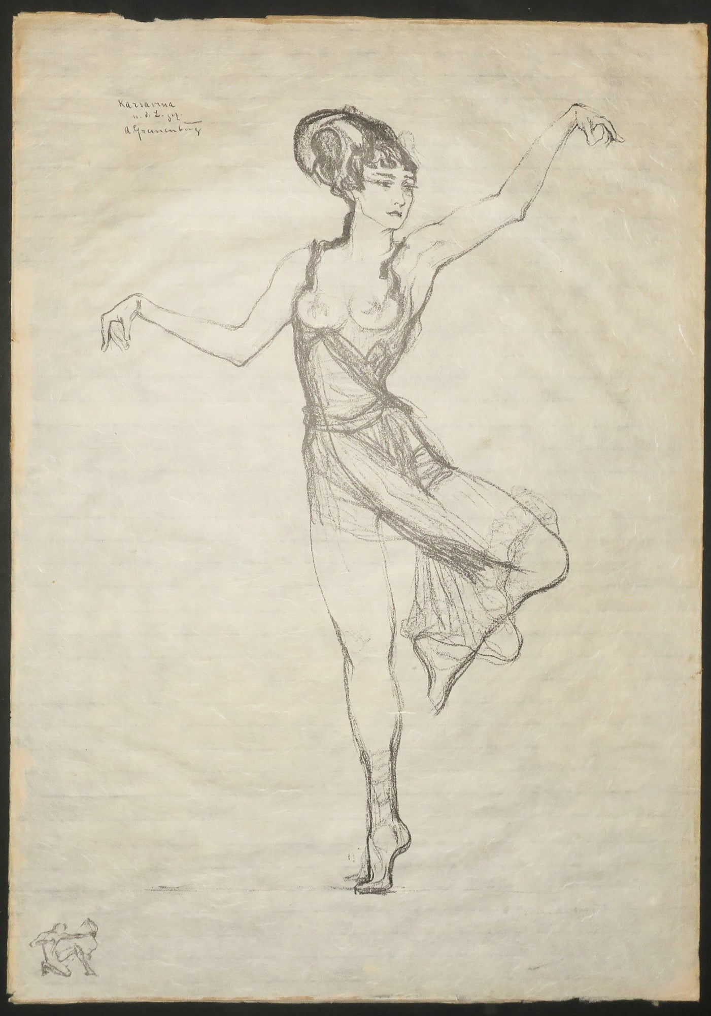 Karsavina. Tamara Karsawima dans le rôle de Salomé.