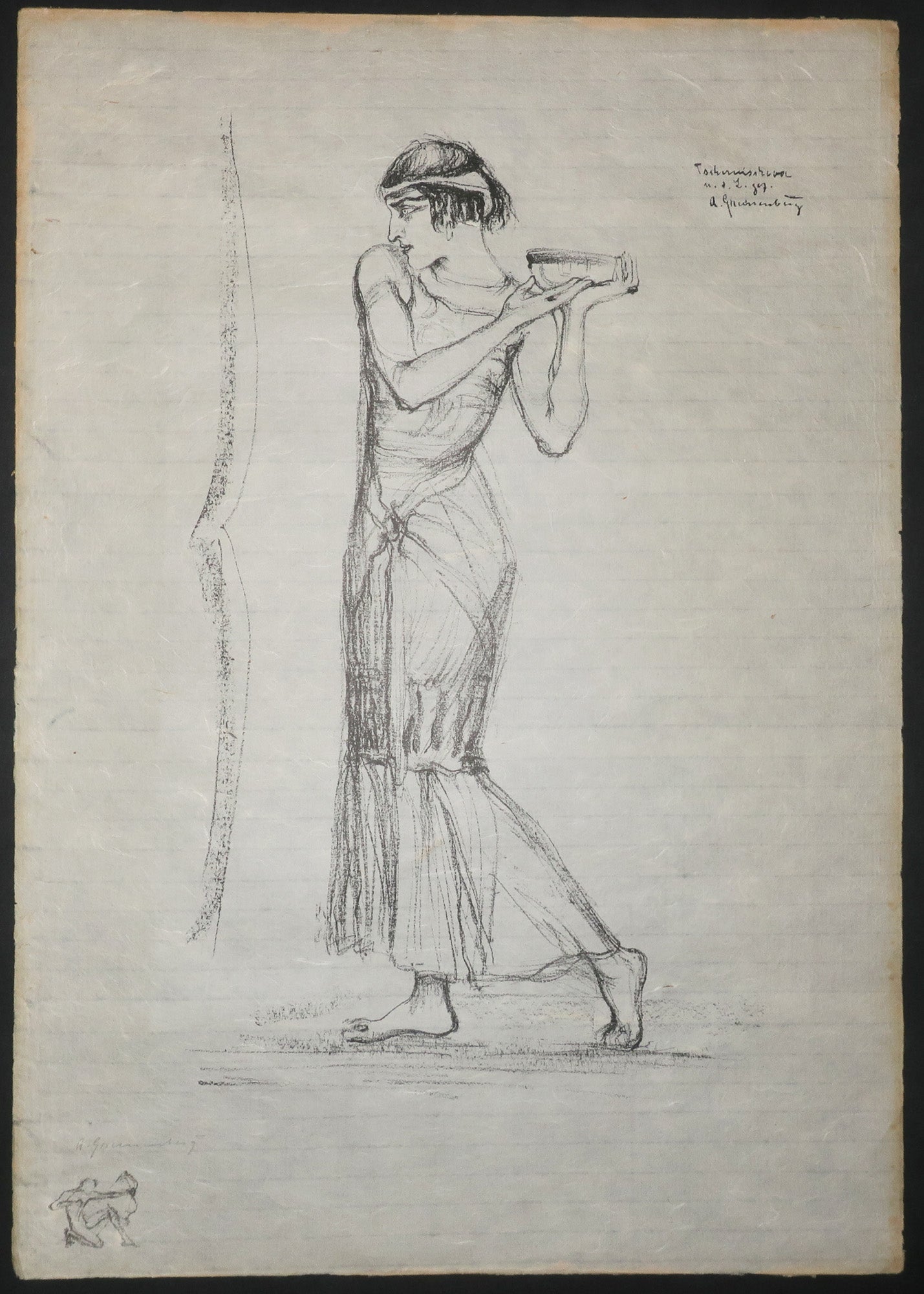 Tchernicheva. Lubov Tchernicheva dans le rôle de Cléopâtre.