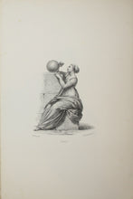 Charger l'image dans la galerie, Apollon et les Muses, Dessins de Prud'hon, lithographiés par J. Boilly.  1845.