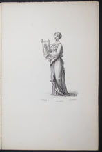 Charger l'image dans la galerie, Apollon et les Muses, Dessins de Prud'hon, lithographiés par J. Boilly.  1845.