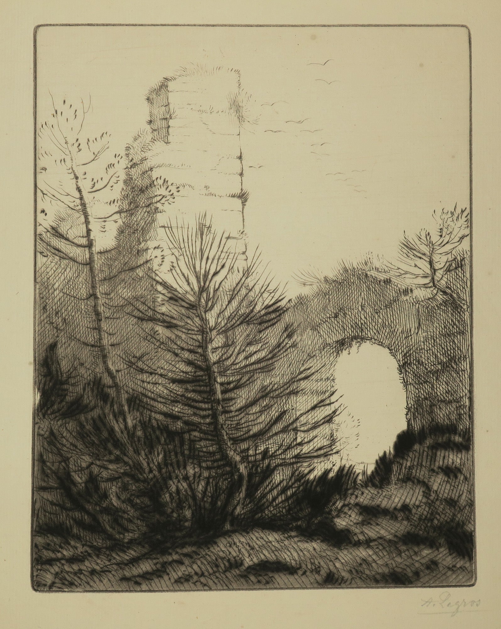Les ruines du Monastère.