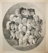 Charger l'image dans la galerie, Réunion d'artistes (dans l'Atelier d'Isabey), dédiée aux Amateurs des Arts. Tirée du Cabinet de Monsieur Bouillier.  1805.