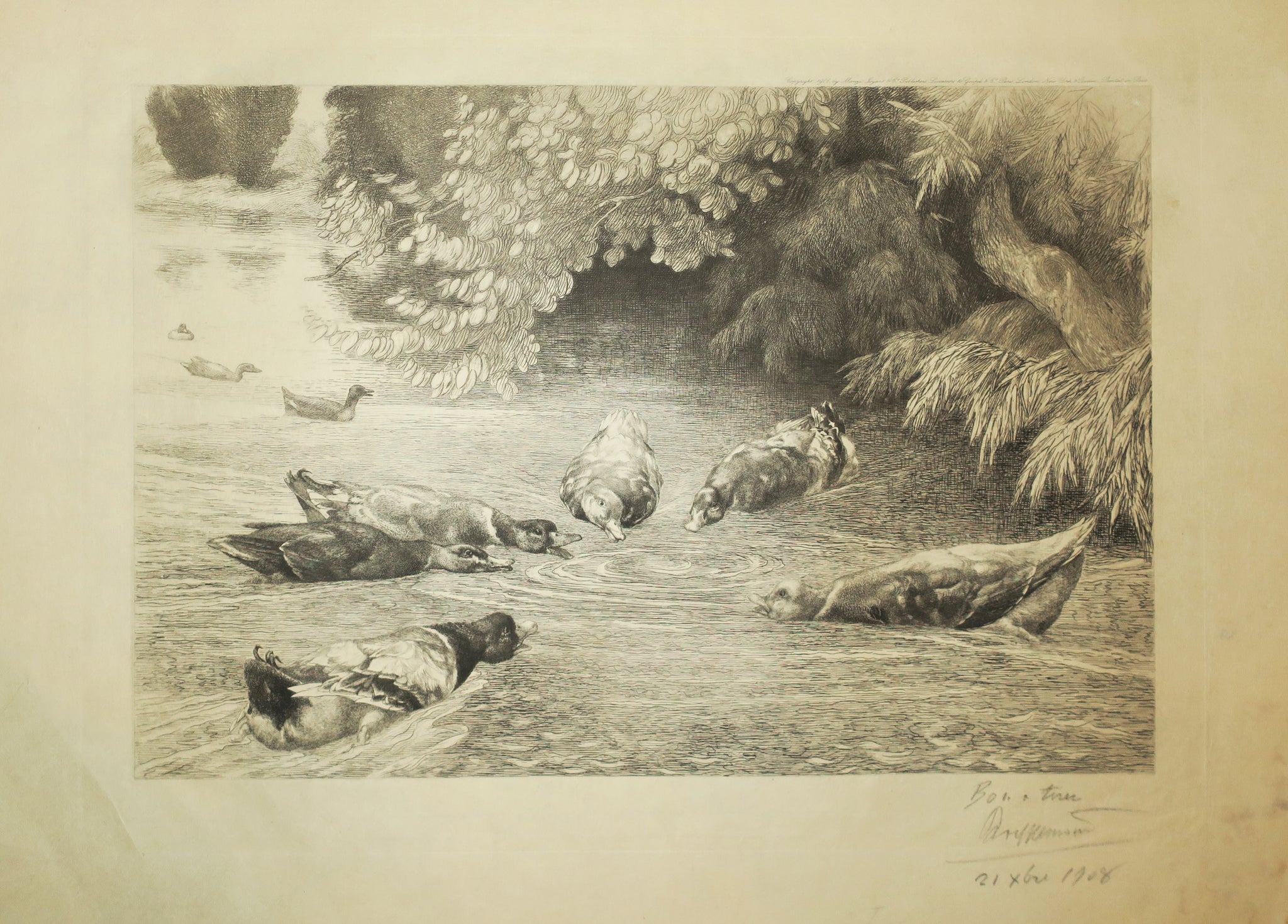 Le point d'interrogation (Les canards dupés). 1906.