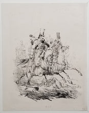 Charger l'image dans la galerie, Deux hussards au galop, le sabre à la main. 1817-1818.