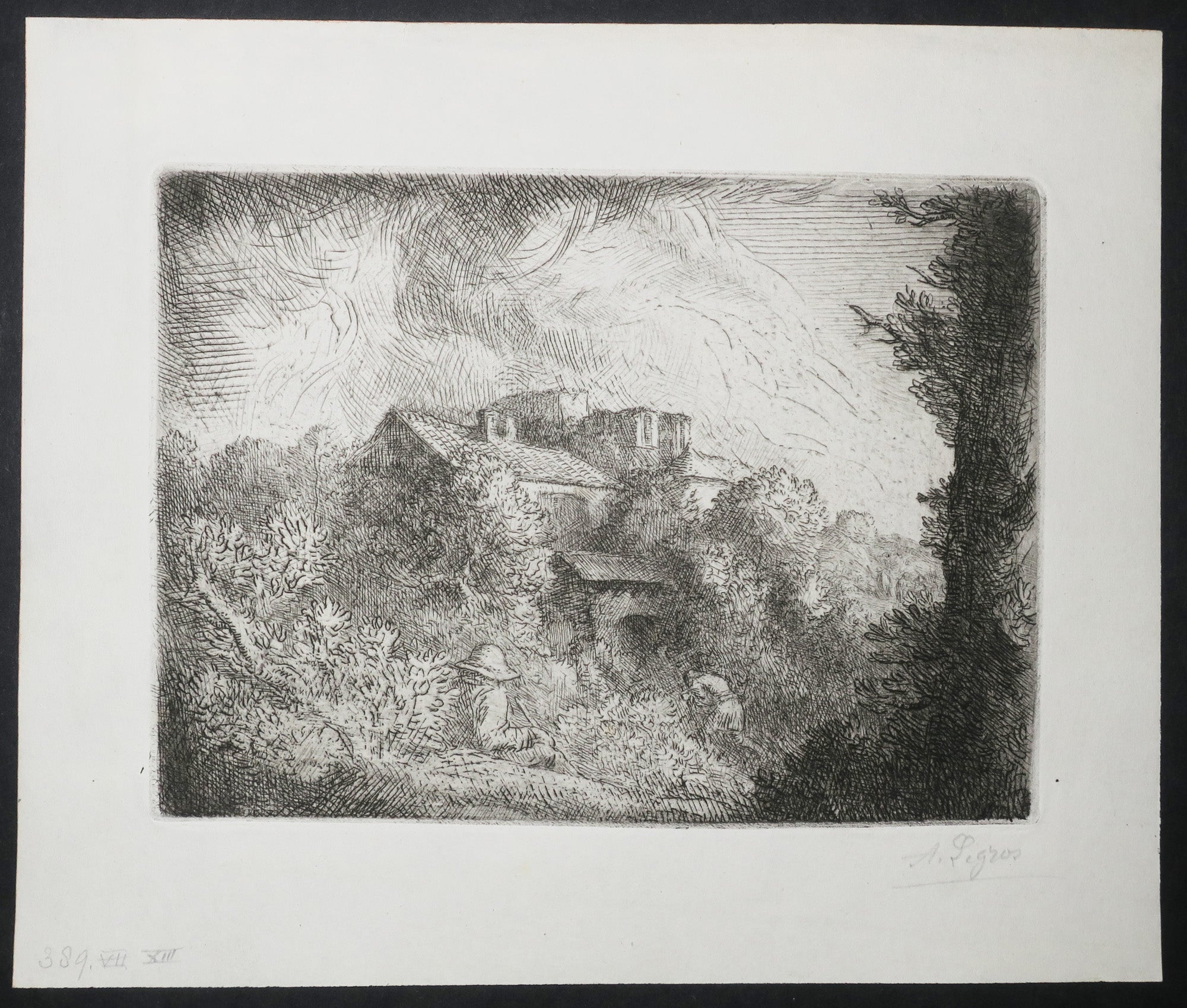 La Ferme sur la colline (petite planche).