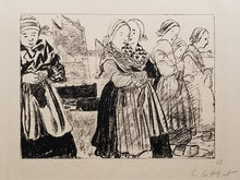 Charger l'image dans la galerie, Bretonnes sur le quai. 1893-1894.