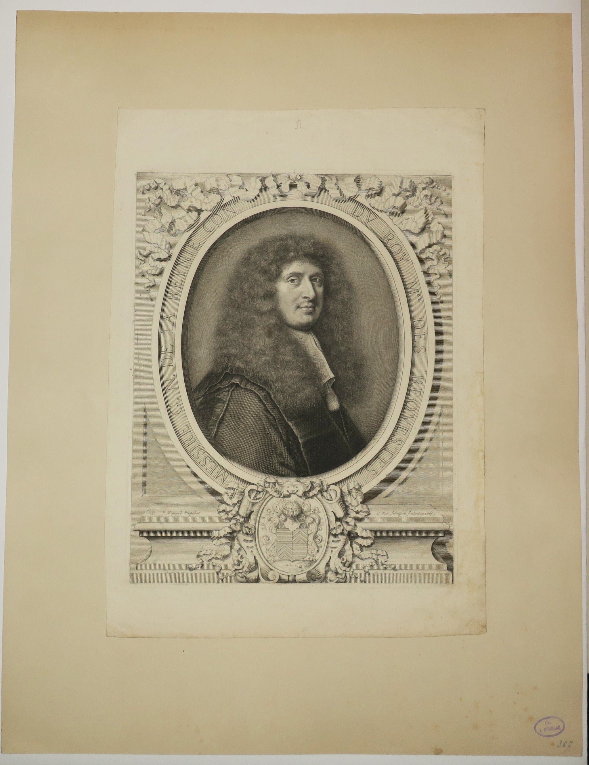 Portrait de Gabriel Nicolas de La Reynie, Préfet de police de Paris. 1665.