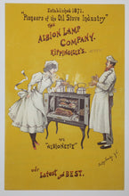 Charger l'image dans la galerie, Publicité pour Albion Stove à Londres, "Albion Lamp Company, Pioneers of the Oil Stove Industry, the Albionete".  c.1896.