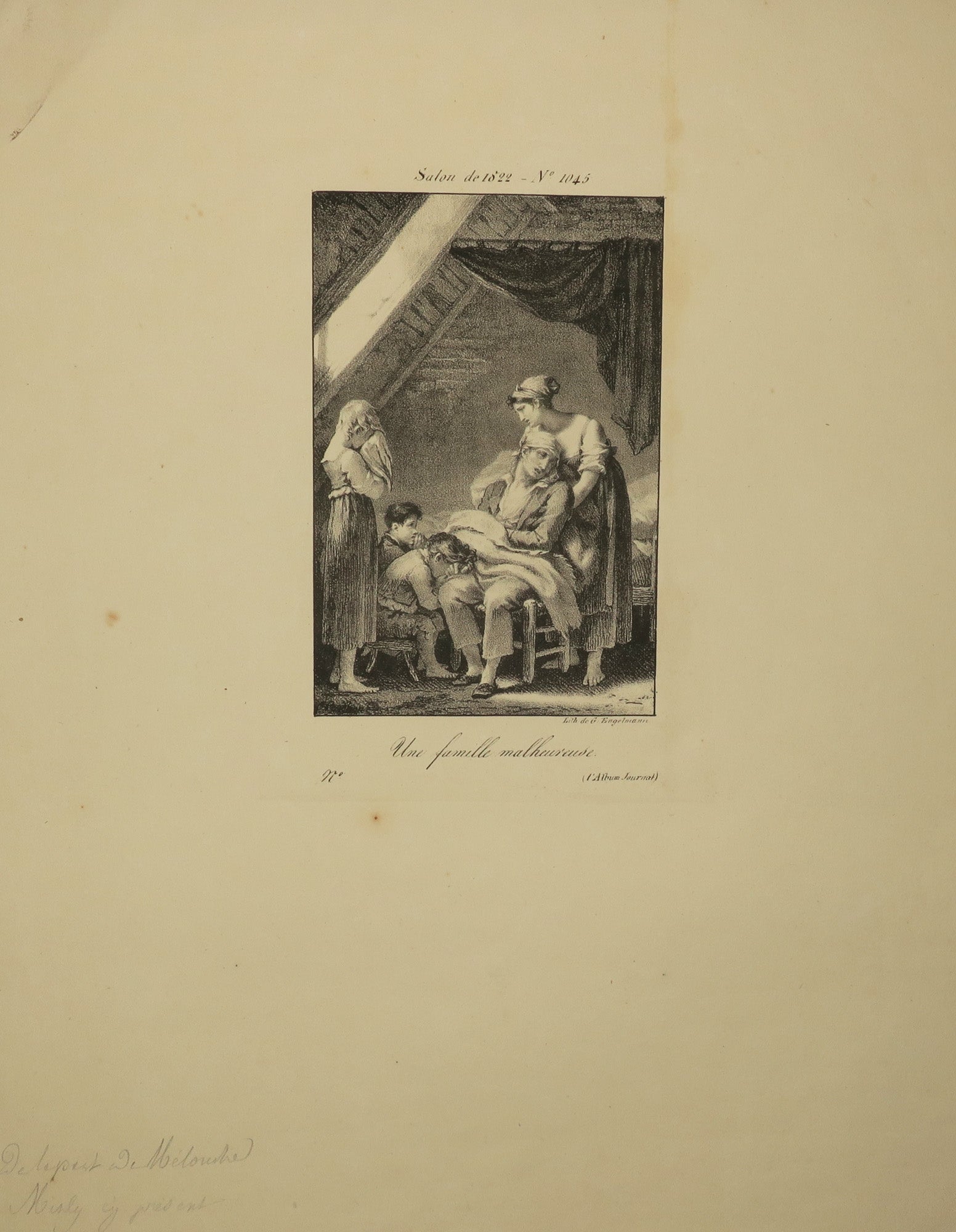 Une famille malheureuse. 1822.