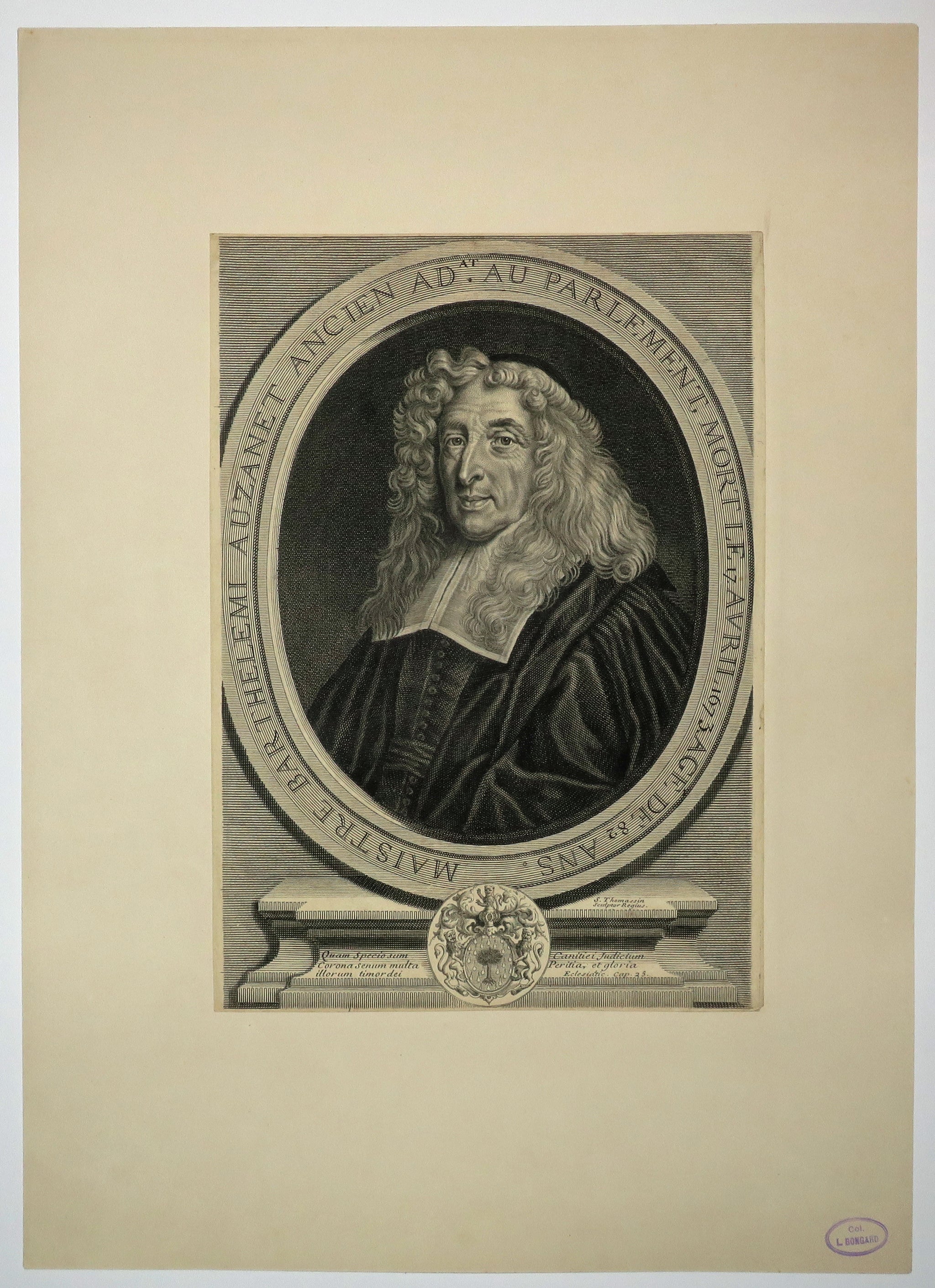 Portrait de Barthélémy Auzanet, Avocat au Parlement (?-1673).