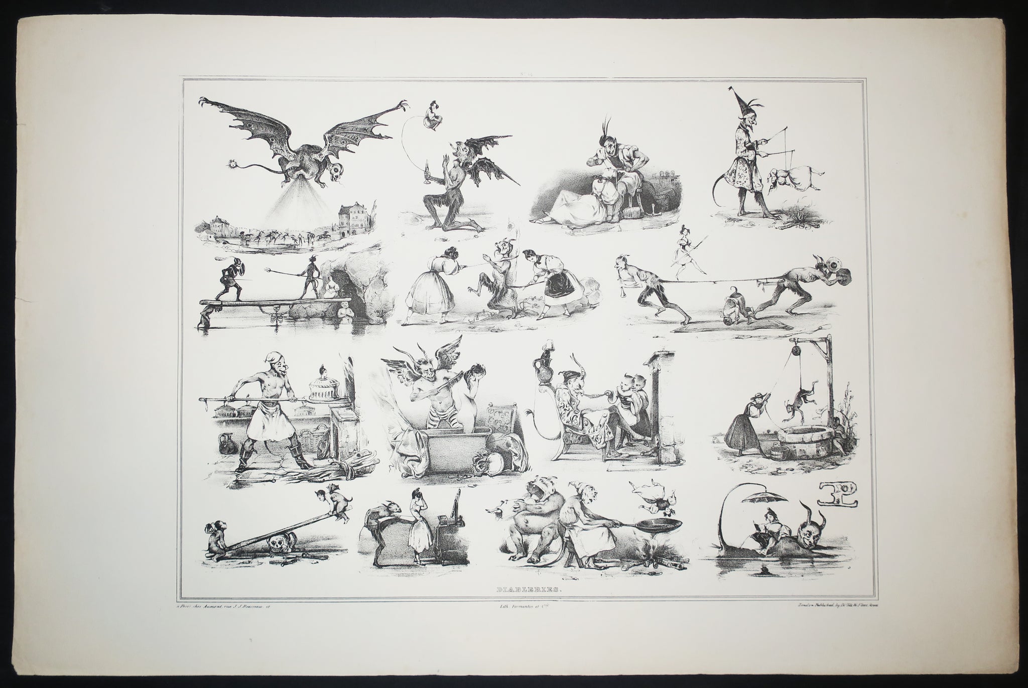 Diableries, Planche n°14.  1832.