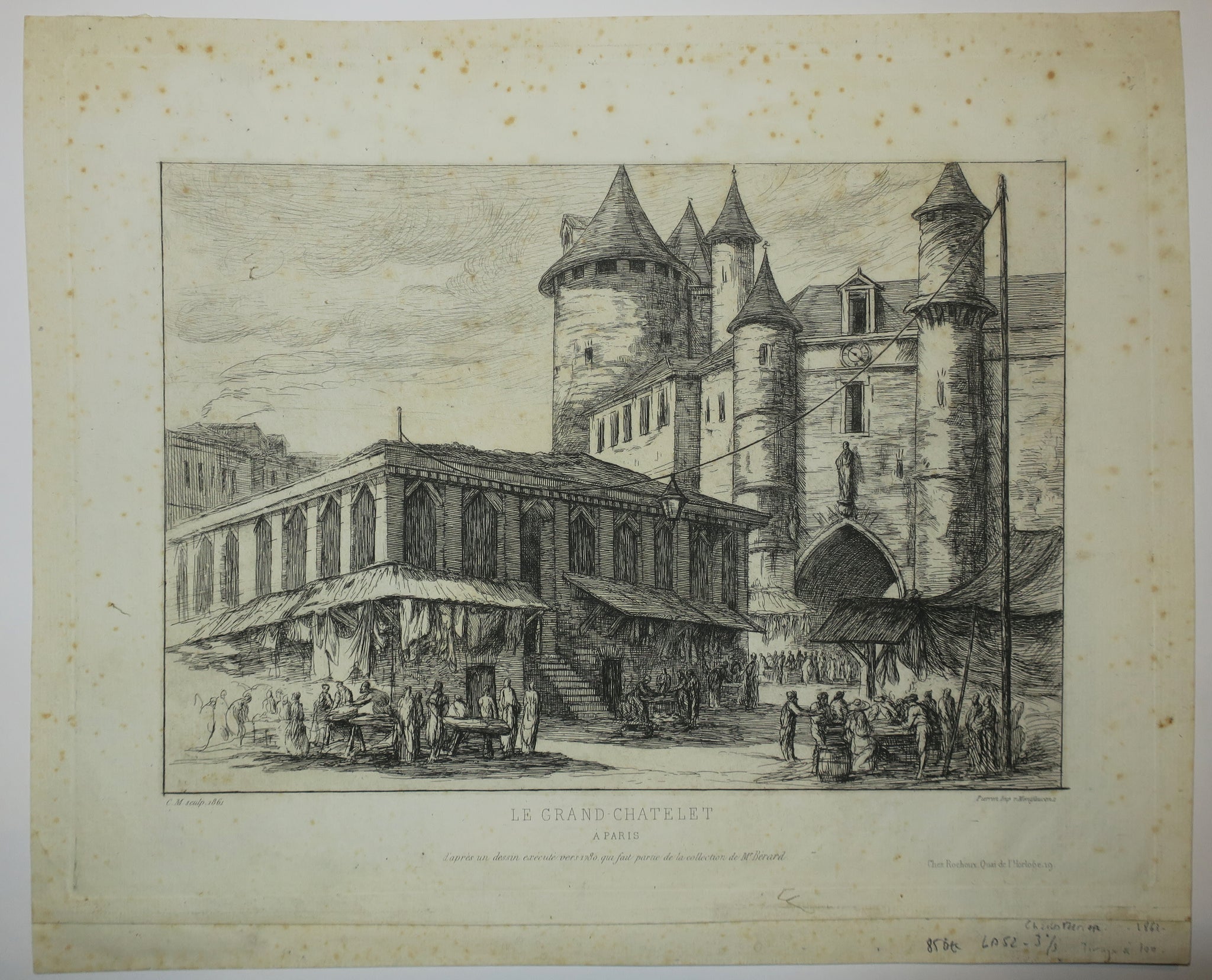 Le Grand-Châtelet, à Paris. 1861.