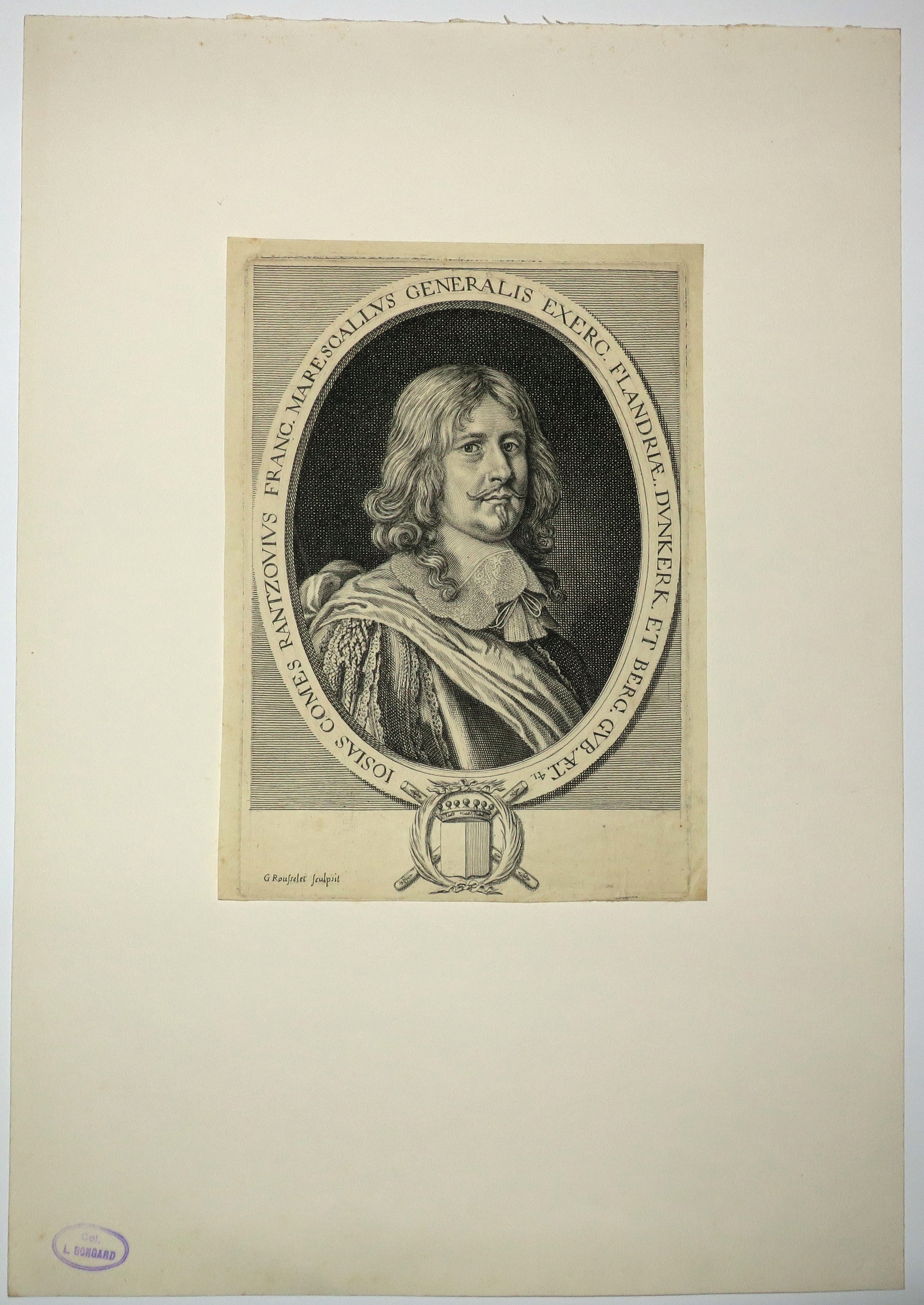 Portrait de Josias Rantzau, comte de Rantzau (1609-1650), homme de guerre allemand et Maréchal de France.