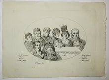 Charger l'image dans la galerie, Portraits de Bastide Gramont, A. Benoit, Joseph Jausion, Baptiste Colard, J.M Missonnier, François Bach, Bousquier & Catherine Bancal. 1818.