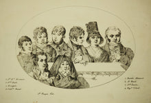 Charger l'image dans la galerie, Portraits de Bastide Gramont, A. Benoit, Joseph Jausion, Baptiste Colard, J.M Missonnier, François Bach, Bousquier & Catherine Bancal. 1818.