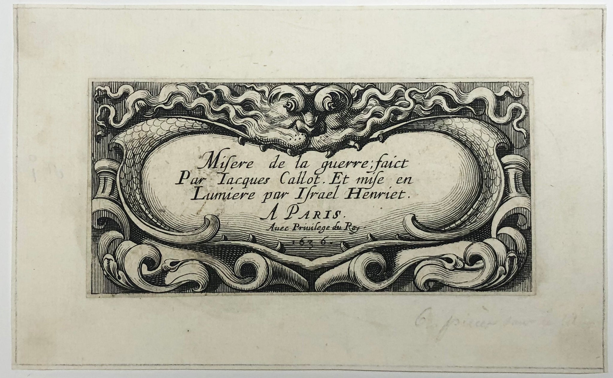 Les Petites Misères de la Guerre. 1636.