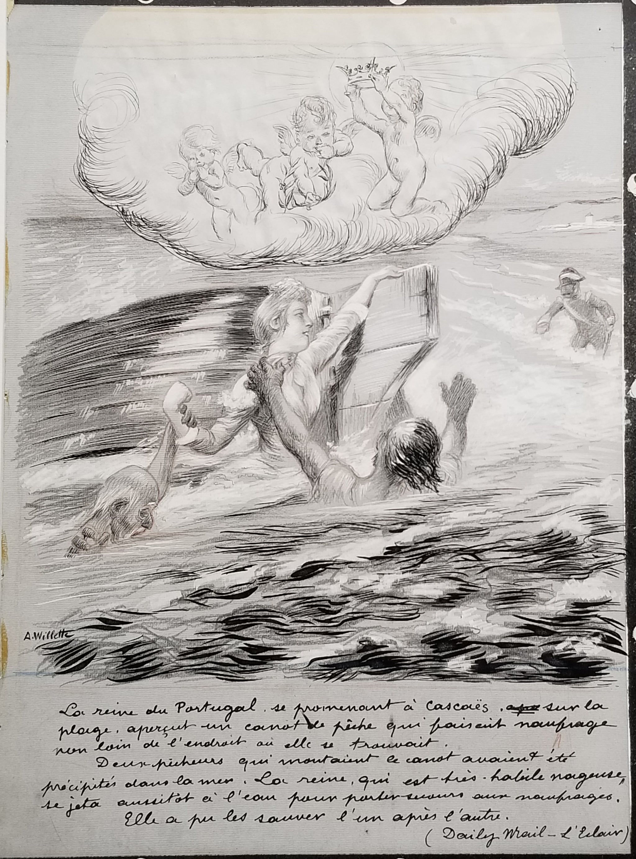 La Reine du Portugal. c.1900.