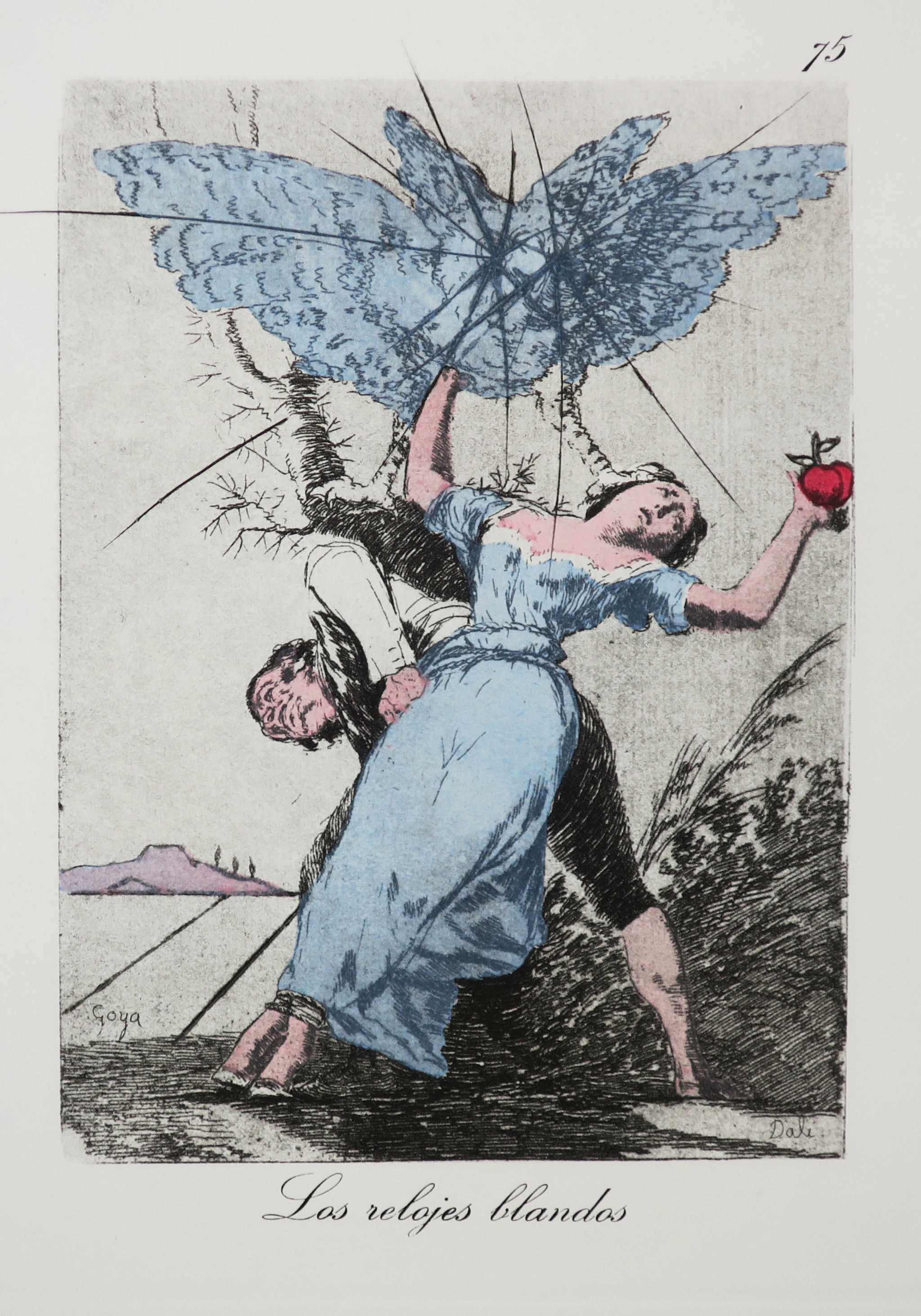 Los relojes blandos. Les Caprices de Goya de Dali.  1977.