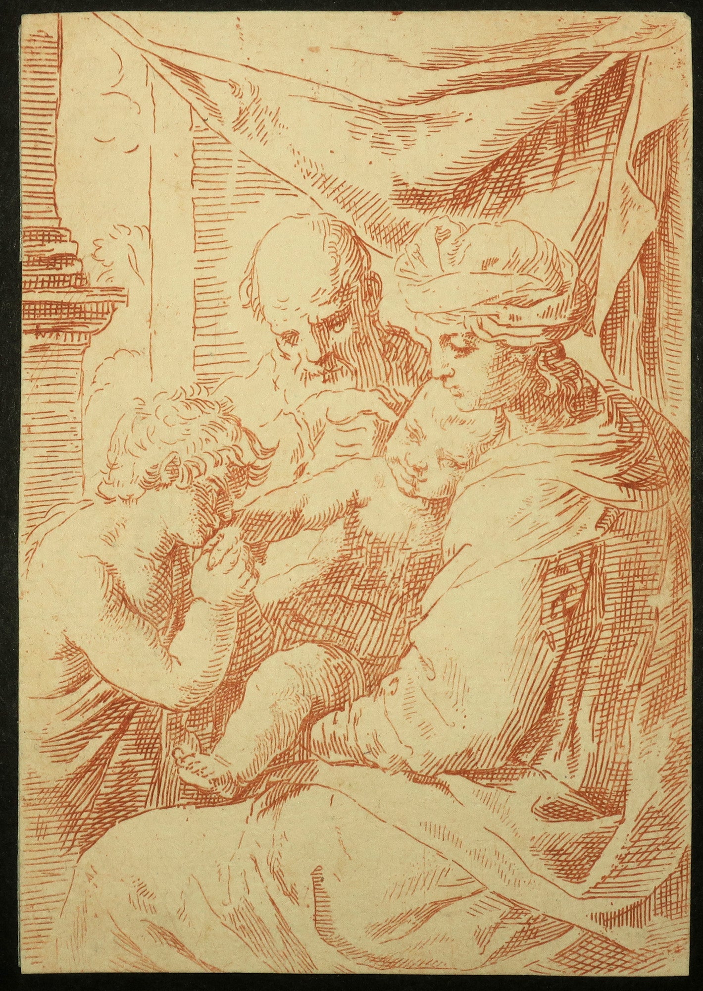 La sainte Famille et l'Enfant St Jean.