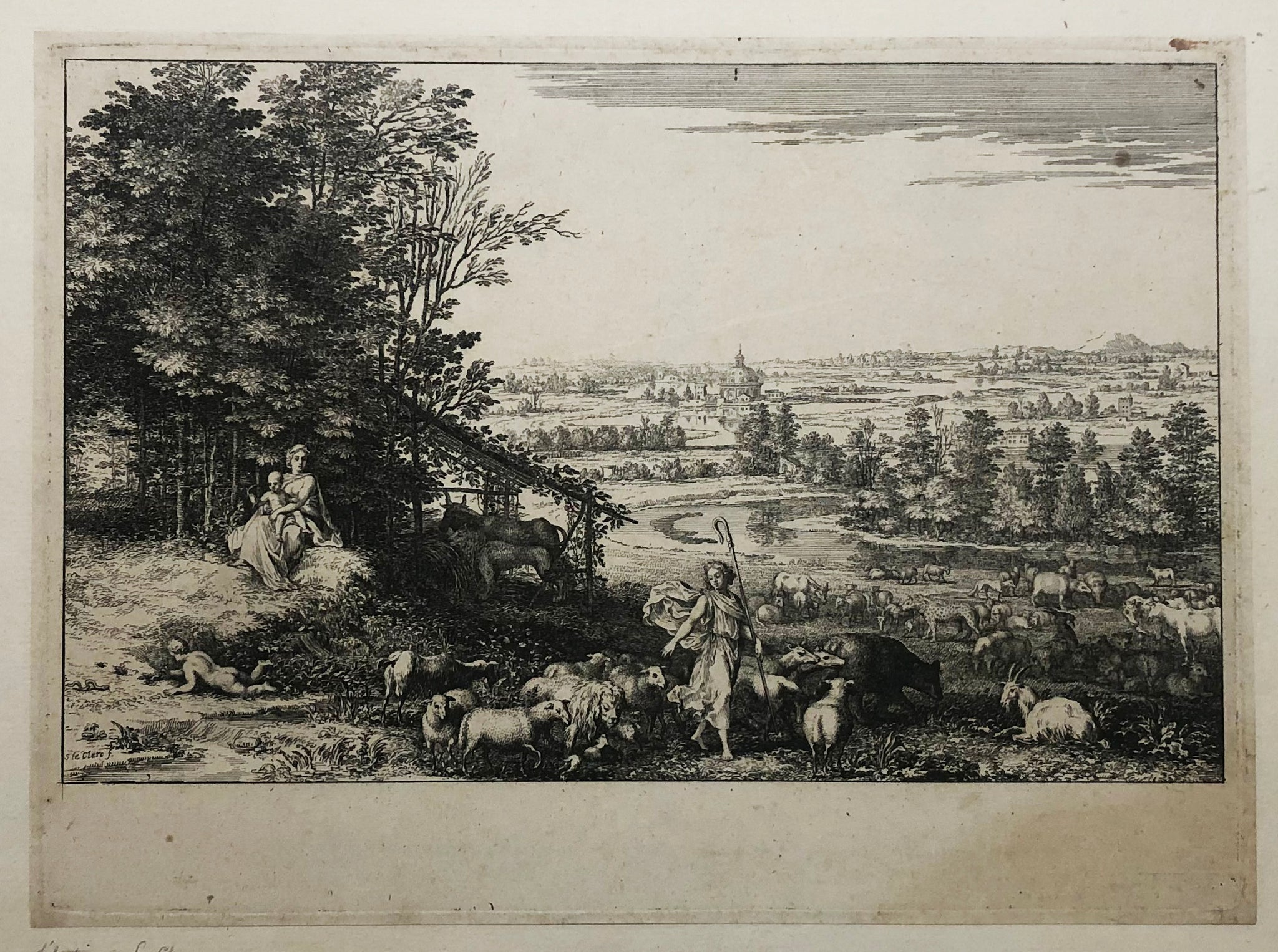 Le Passage d'Isaïe : Puer parvulus minabit eos.  c.1695.