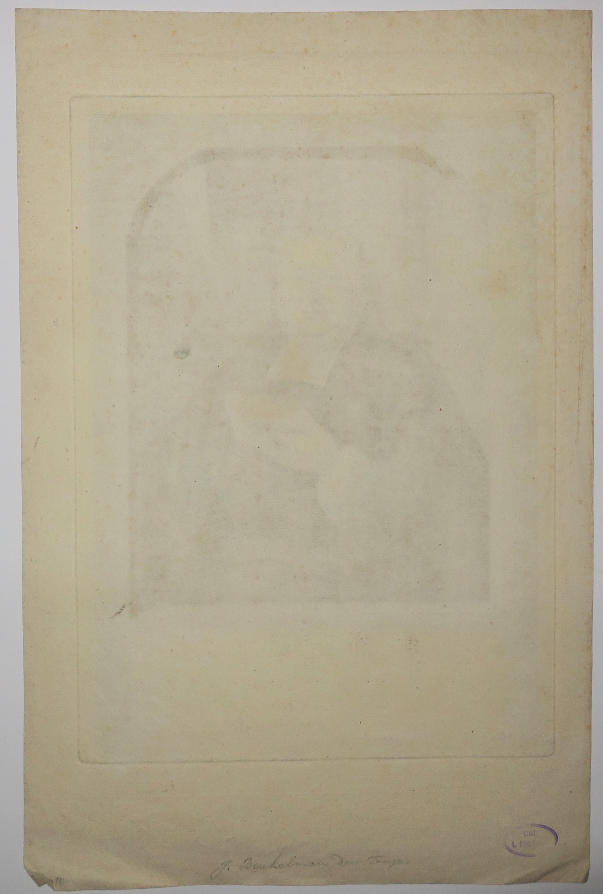 Portrait de Joannes Beukelman, prédicateur. 1751.