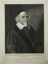 Charger l'image dans la galerie, Portrait en buste d'André Rivet (1572 - 1651), pasteur protestant, théologien et écrivain calviniste français. 1650.