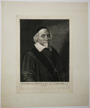 Charger l'image dans la galerie, Portrait en buste d'André Rivet (1572 - 1651), pasteur protestant, théologien et écrivain calviniste français. 1650.