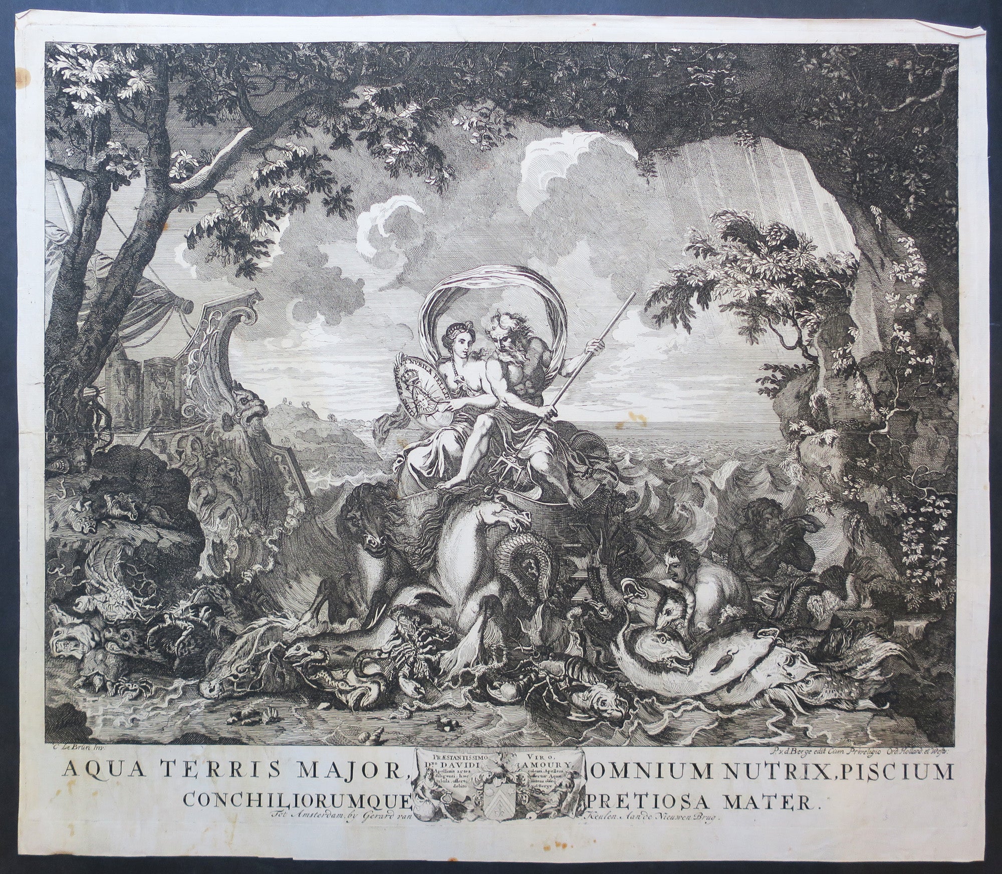 L'eau: Le triomphe de Neptune et d'Amphitrite.
