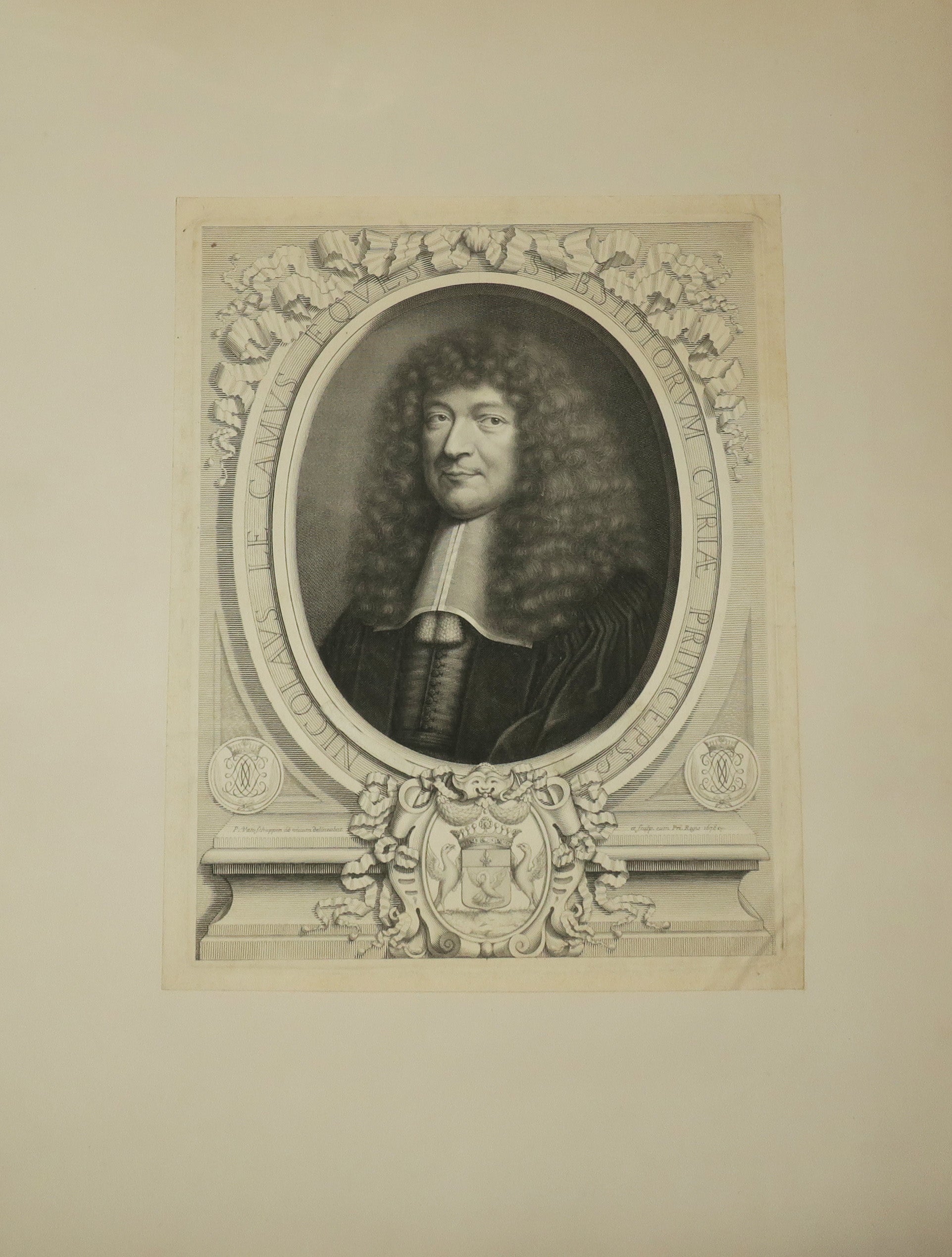 Portrait de Nicolas Le Camus (1721-1789), Chevalier et Premier Président en la Cour des Aides. 1678.