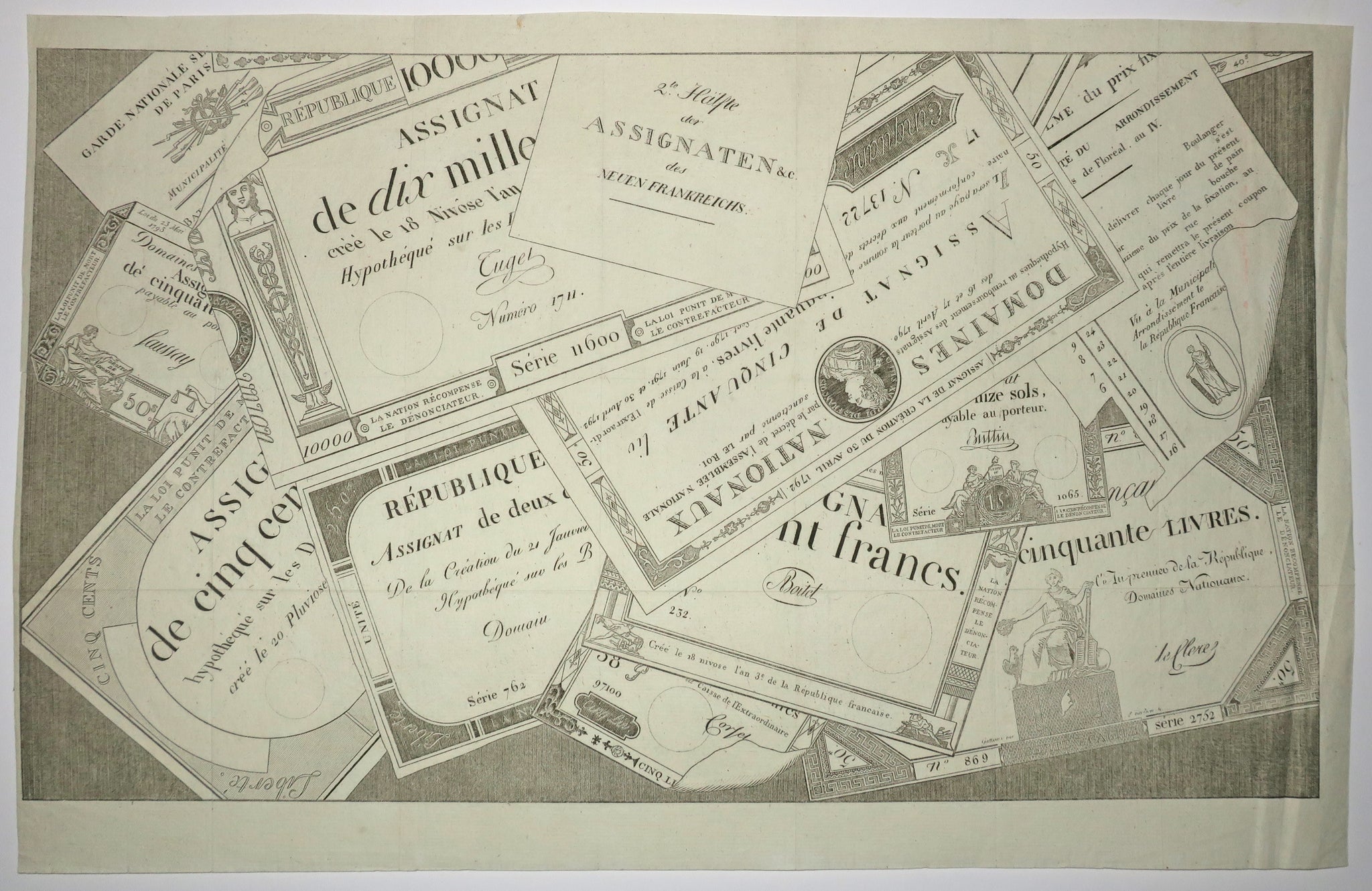 Trompe l'œil aux assignats.