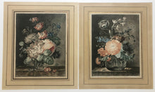 Charger l'image dans la galerie, Fleurs, bouquet de pavots & Bouquet de Fleurs variées dans un vase.  c.1785.